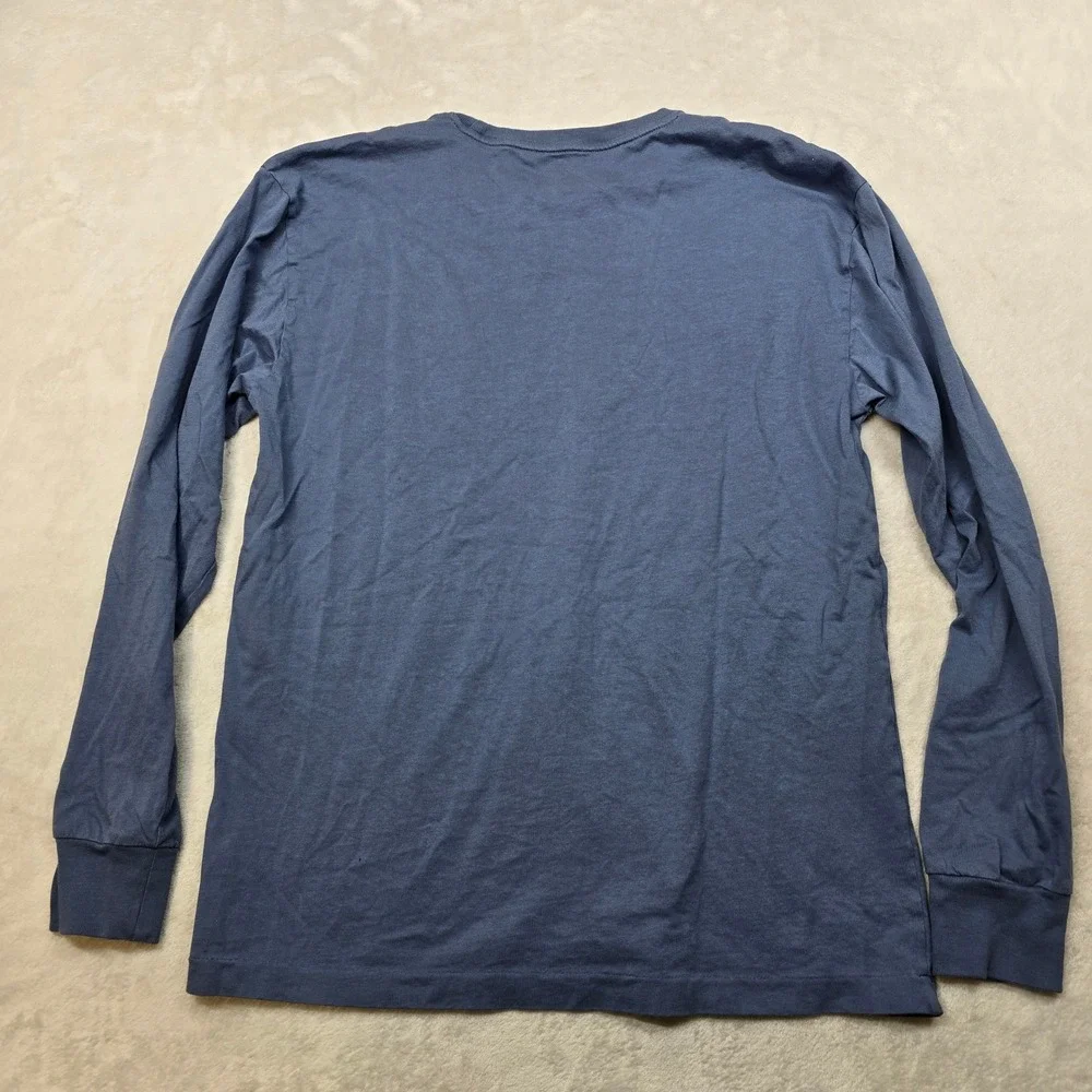 Polo Ralph‎ Lauren Pocket T Shirt Mens Small Blue Crew Neck Long Sleeve